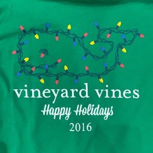 Vineyard Vines Christmas Holiday Lights Whale T